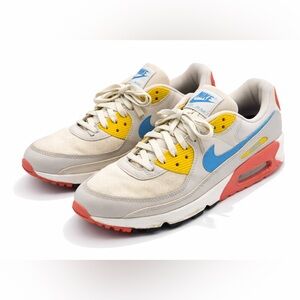 Nike Air Max 90 DJ9991-100 Cream Multi Color Size 8